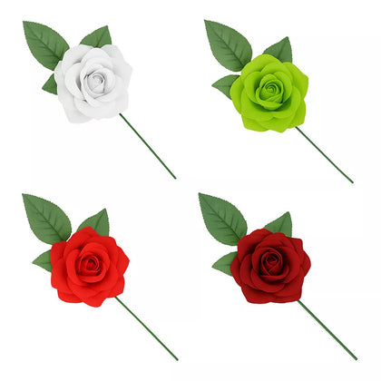 Rosa de Sevillana o Chulapa con varilla de 8 cm en varios colores