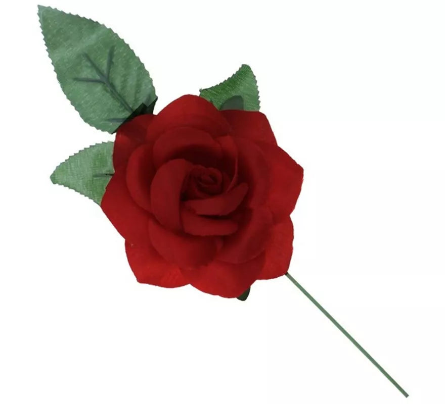 Rosa de Sevillana o Chulapa con varilla de 8 cm en varios colores