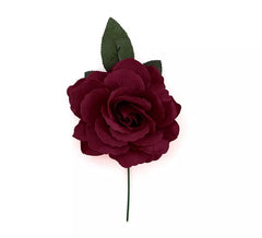 Medium Flamenco Rose, 14 cm, garnet
