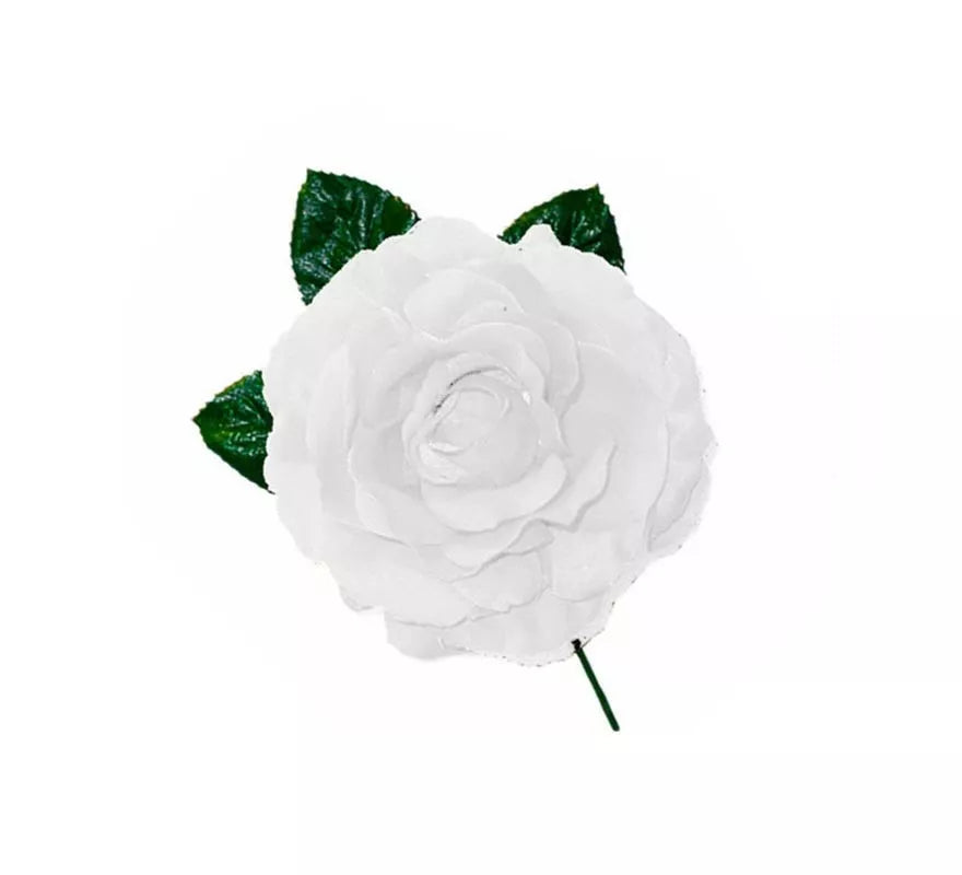 Translation missing: en.Rosa Flamenca pequeña blanco de 8 cm
