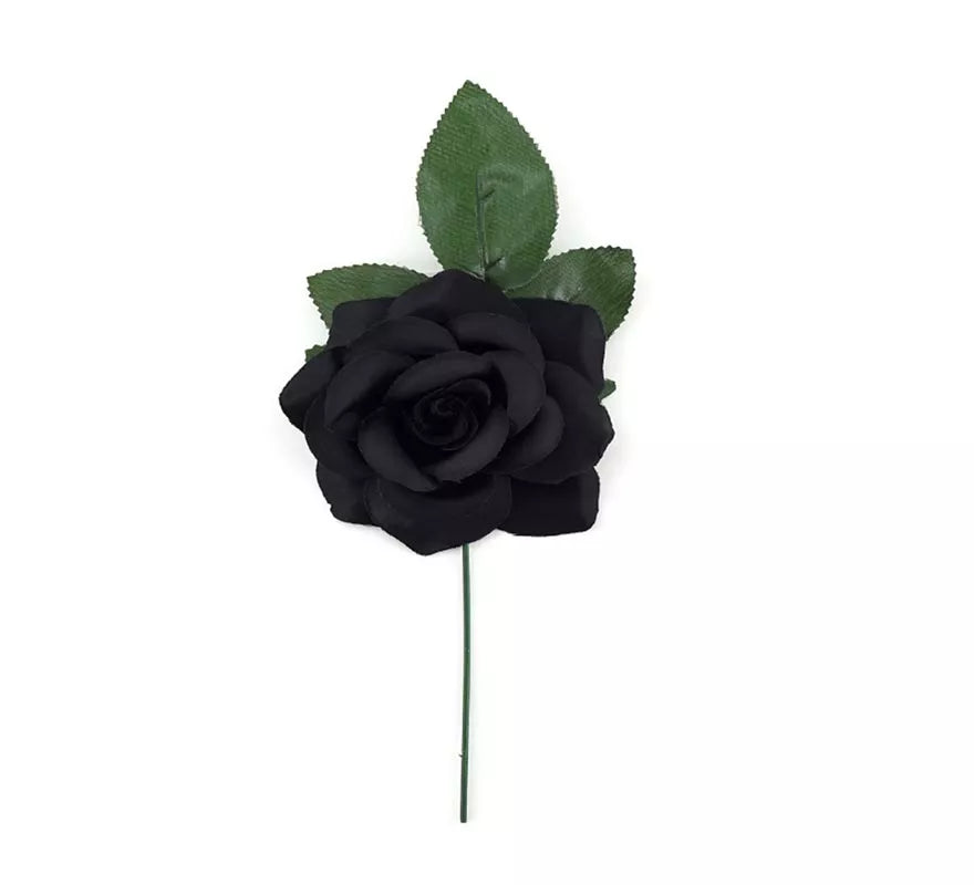 Translation missing: en.Rosa Flamenca Pequeña negra de 10 cm