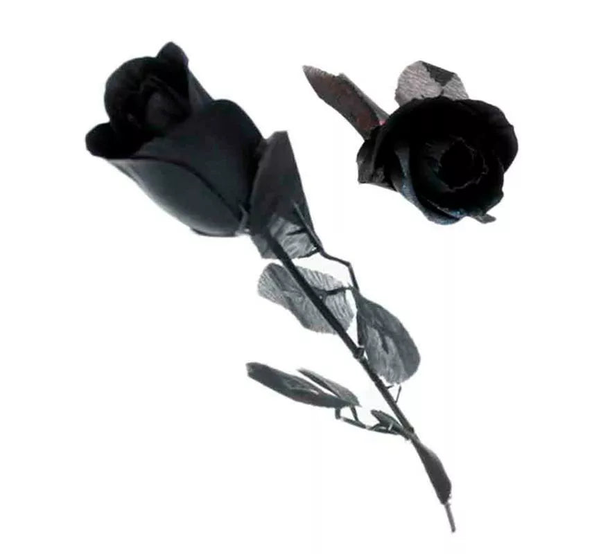 Translation missing: en.Rosa negra con hojas negras
