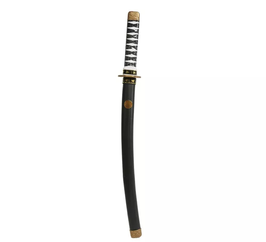 Sable de Japonés o Espada Ninja negra de 76 cm con funda