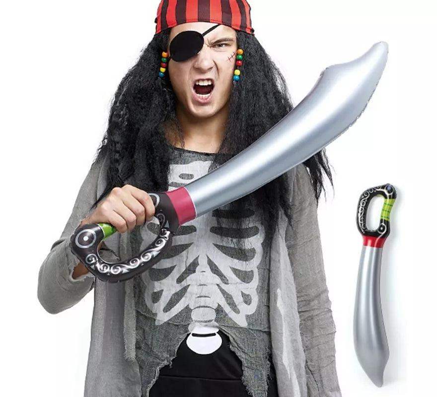 Translation missing: en.Sable Pirata Hinchable gris de 75 cm