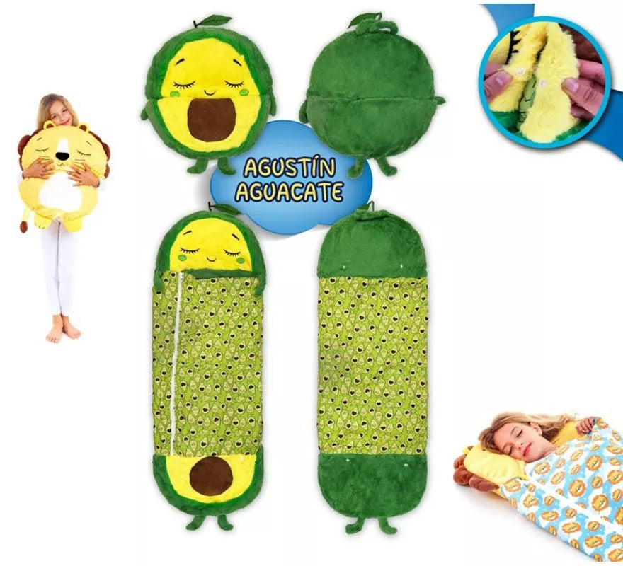 Saco de Dormir Agustín Aguacate con cojín de 135 cm