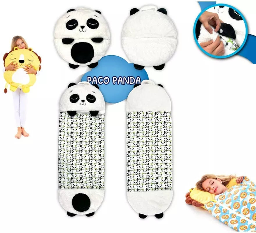 Saco de Dormir Panda Paco con cojín de 135 cm