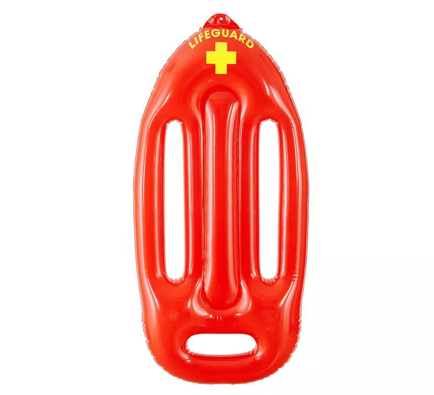 Salvavidas Hinchable Rojo de Socorrista o Vigilante de la Playa de 73 cm