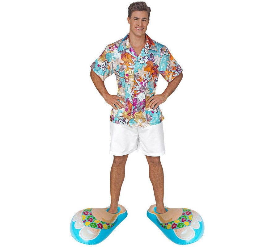 Sandalias Hawái Inflables en colores surtidos de 56 cm