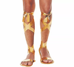 Men's Gold Roman Sandals with 29cm Straps