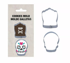 Set of 2 Metallic Cookie Molds