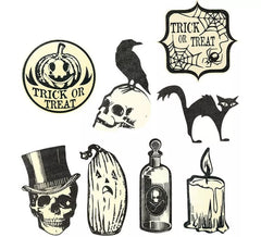 Set of 9 Fluorescent Pieces for Wall Decoration