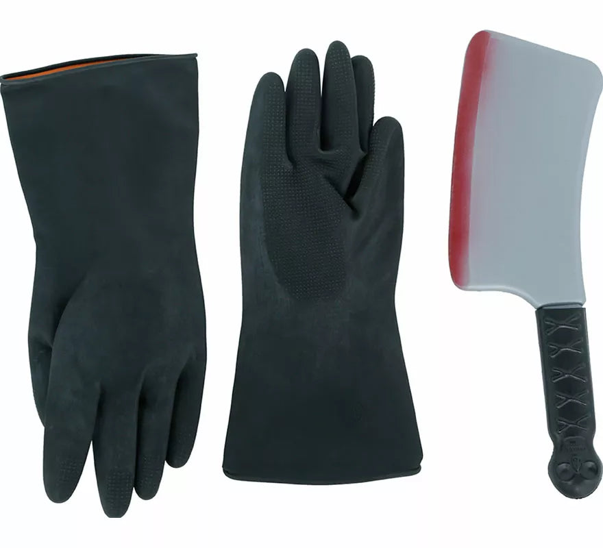 Translation missing: en.Set de Carnicero: Delantal, cuchillo y guantes