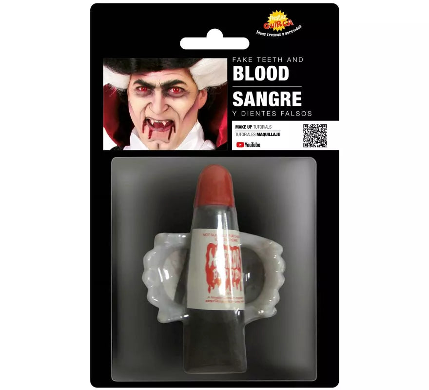 Translation missing: en.Set de sangre y dientes de Vampiro para Halloween