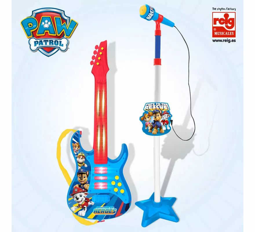 Translation missing: en.Set Guitarra y Micrófono La Patrulla Canina con Funciones
