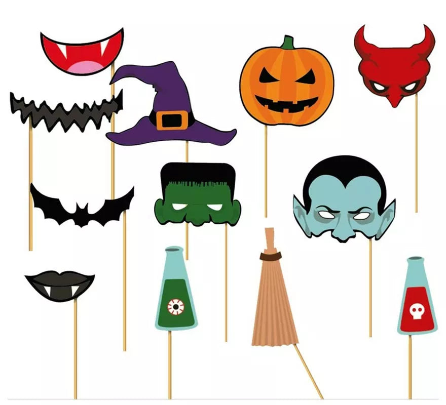 Translation missing: en.Set Photocall Halloween 12 Pcs