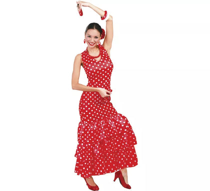 Sevillana Roja para mujer adulta