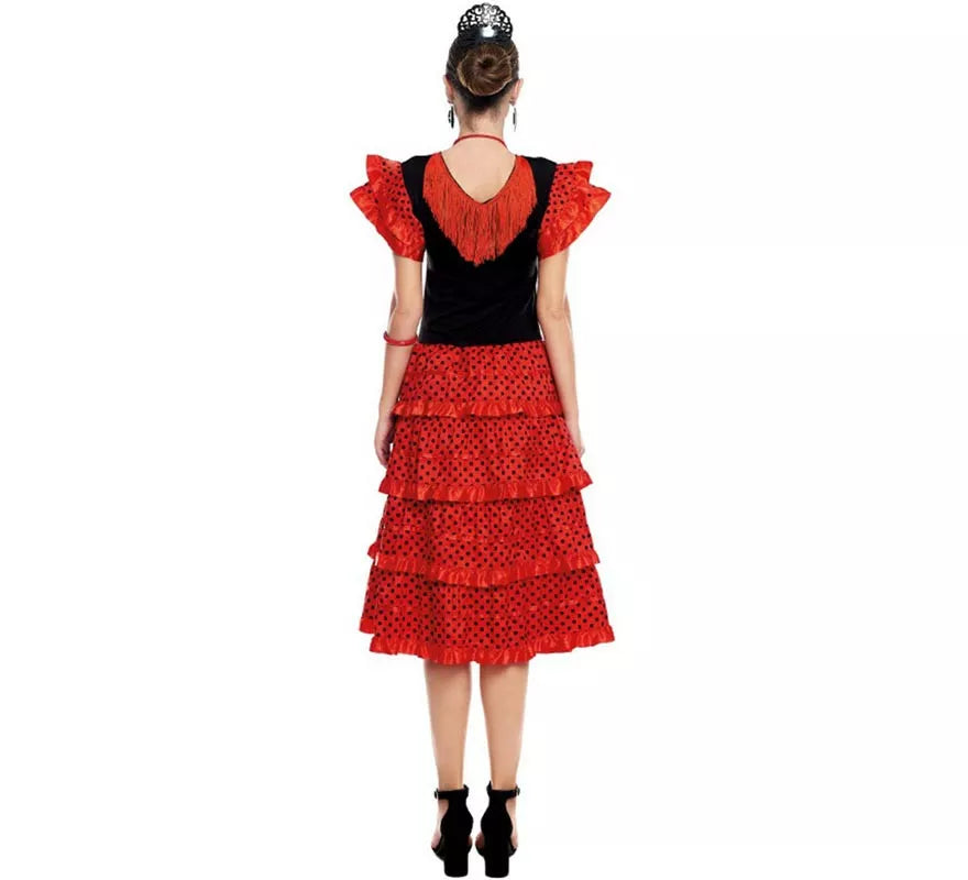 Translation missing: en.Sevillana rojo y negro para mujer