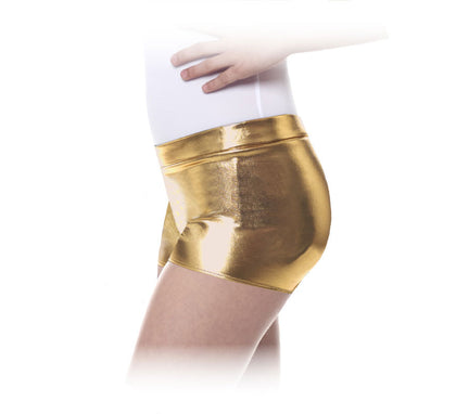 Short dorado oscuro para niña