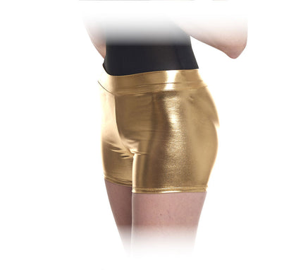 Short dorado para mujer