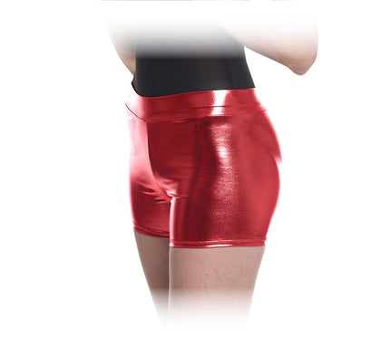 Short rojo oscuro para mujer