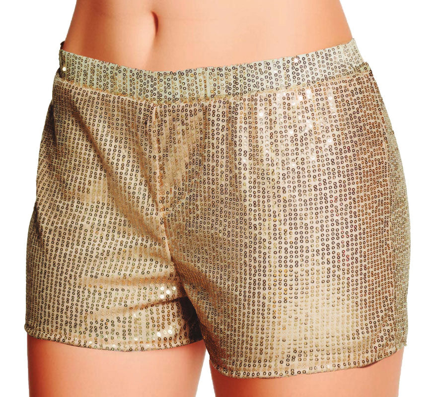 Shorts con lentejuelas en varios colores talla L para mujer
