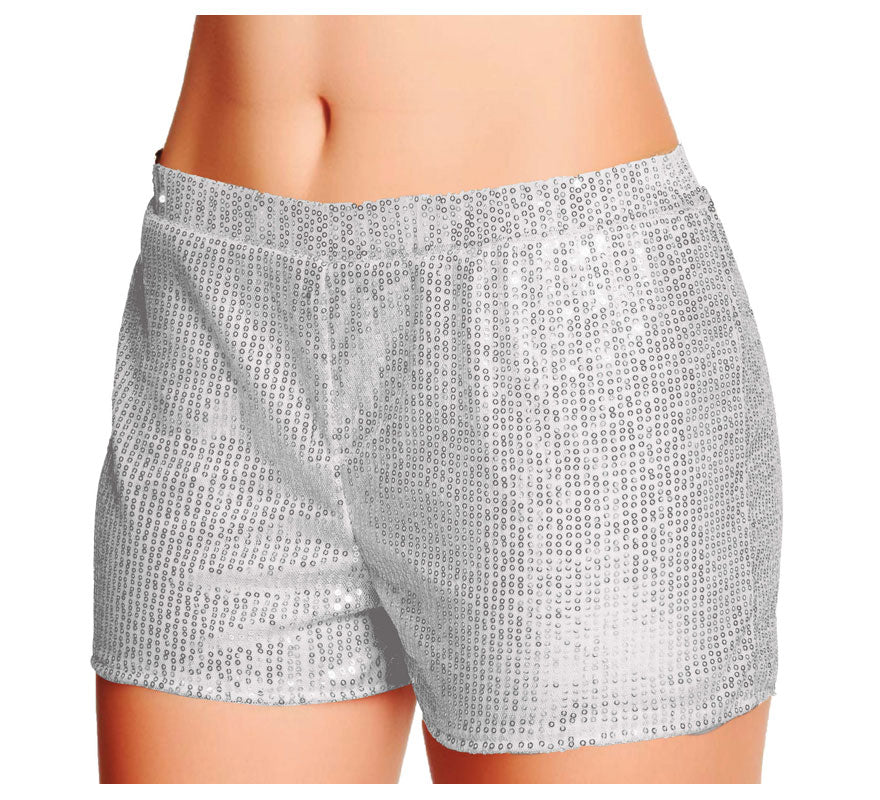 Shorts con lentejuelas en varios colores talla L para mujer
