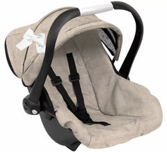 Beige Doll Car Seat
