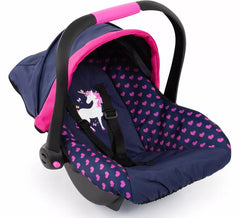 Unicorn Doll Car Seat