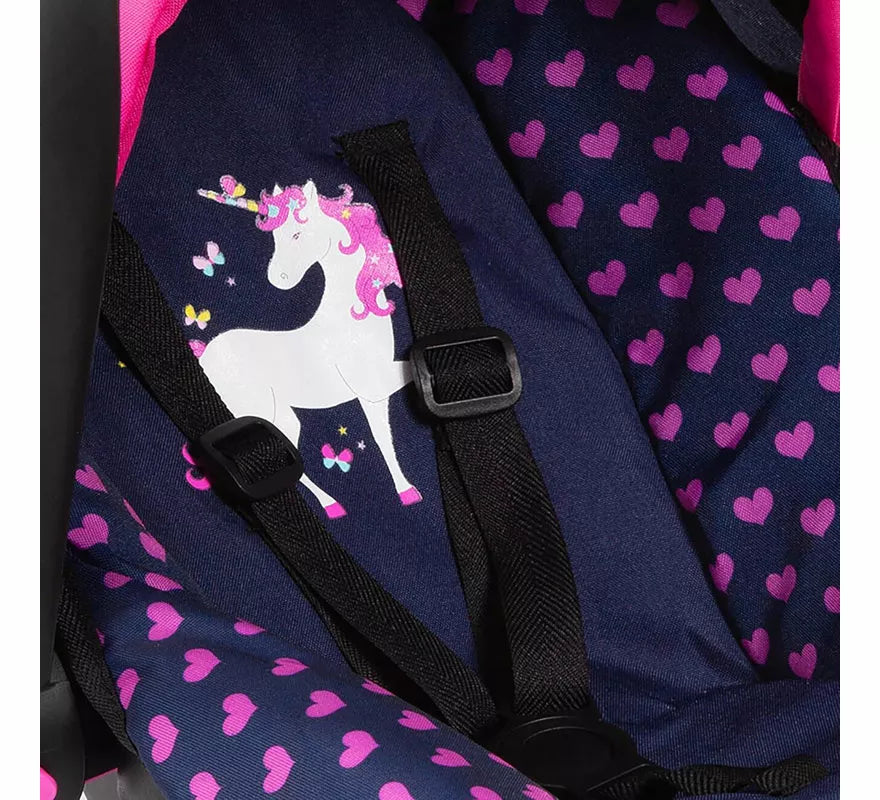Silla de Coche para Muñecas de Unicornio