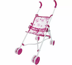 Basic pink umbrella stroller for dolls
