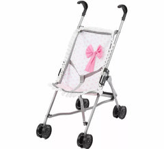 Trendy Pink Umbrella Stroller for Dolls