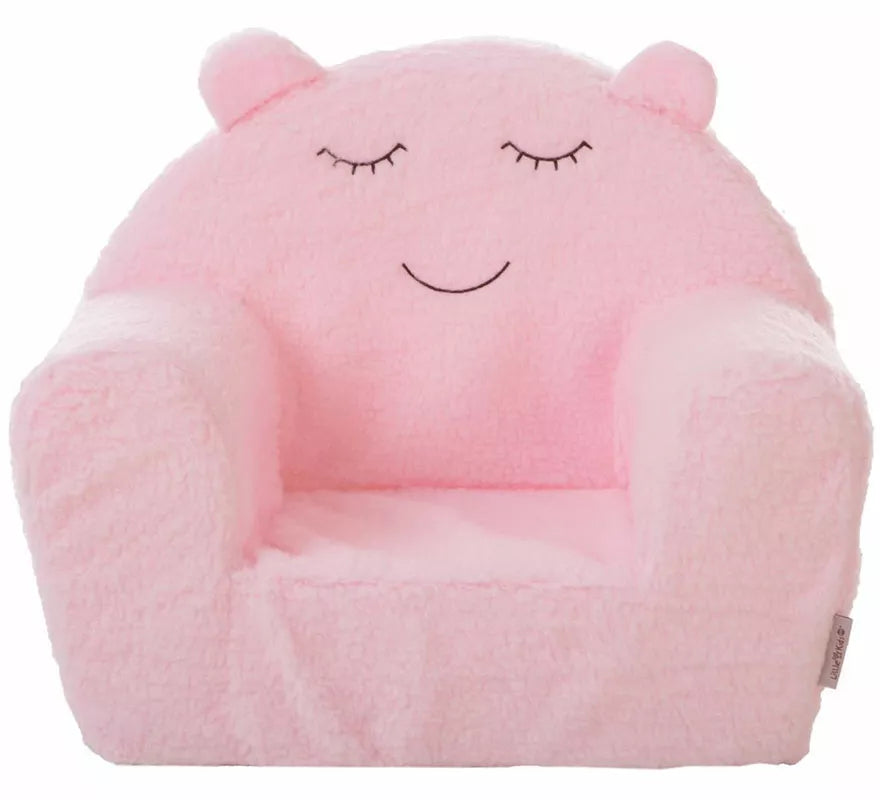 Translation missing: en.Sillón de Borreguillo rosa infantil