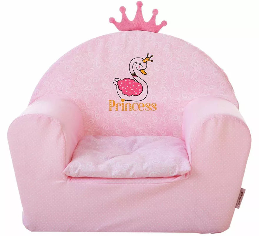 Translation missing: en.Sillón Princesa Corono rosa infantil