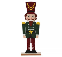 Little Green Soldier of Wood and Felt of 42 cms