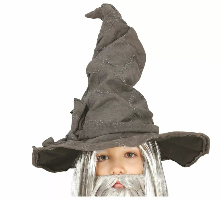 Translation missing: en.Sombrero Alto de Brujo Gris Infantil