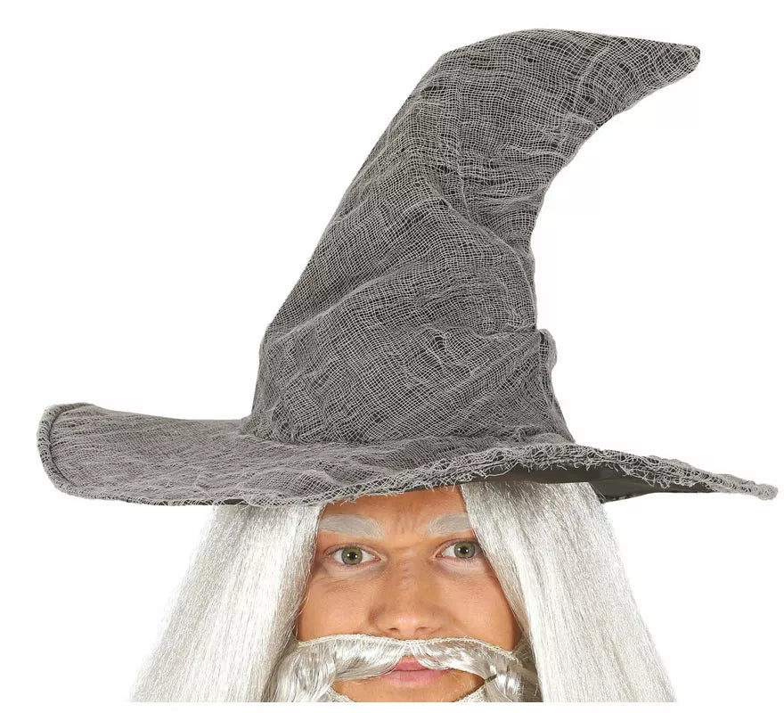 Sombrero Alto de Mago Gris
