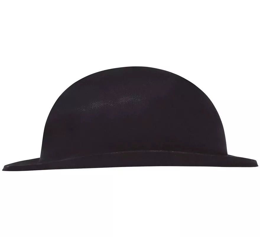 Sombrero Bombín flocado negro infantil
