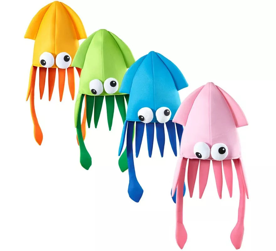 Sombrero Calamar Gigante en colores surtidos