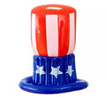 Sombrero Chistera Americana de Tío Sam hinchable de 50 cm