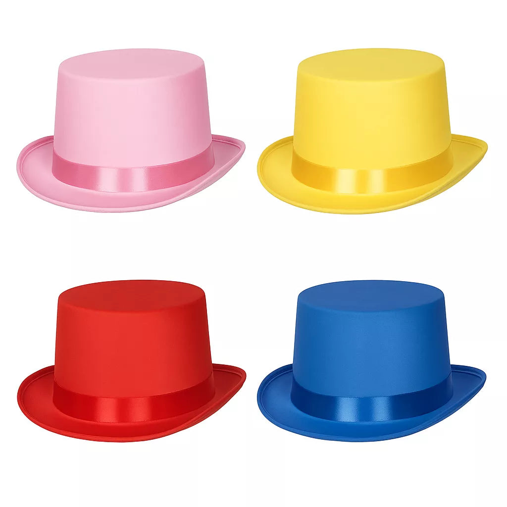 Sombrero Chistera Satinada en varios colores