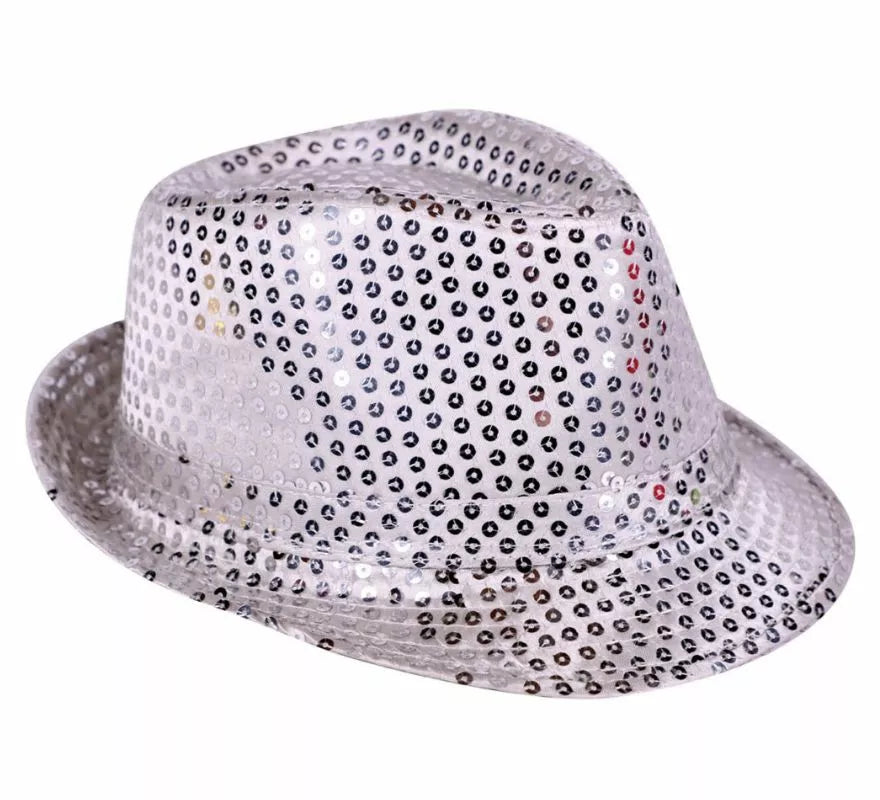 Sombrero con lentejuelas en varios colores