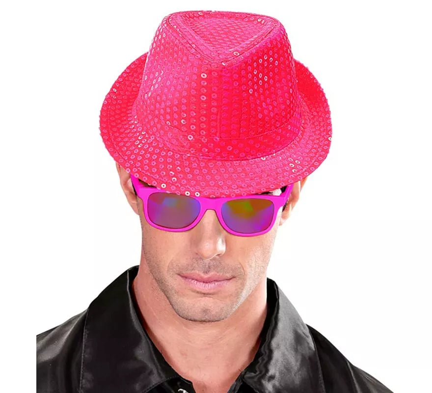 Sombrero con Lentejuelas en varios colores neones