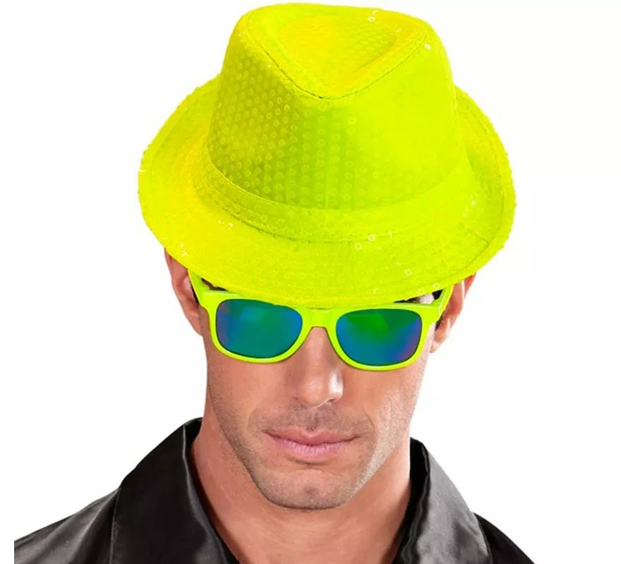 Sombrero con Lentejuelas en varios colores neones