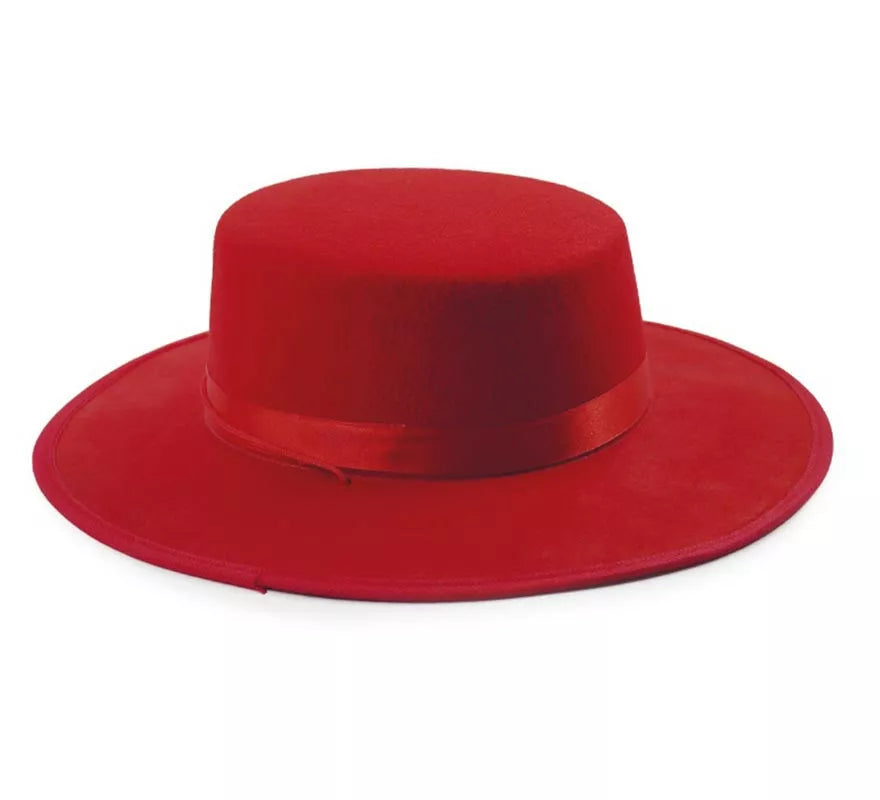 Sombrero Cordobés de fieltro rojo infantil