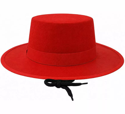 Sombrero Cordobés de fieltro rojo para Fiestas