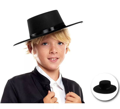 Sombrero Cordobés de fieltro negro infantil