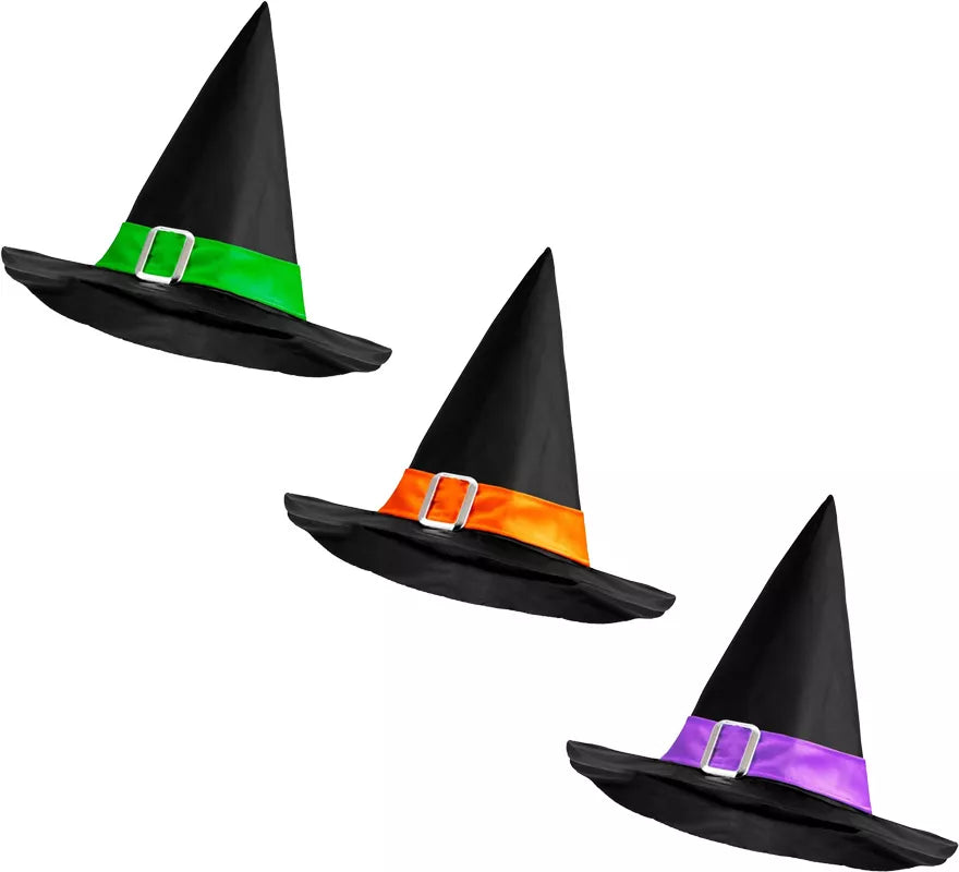 Translation missing: en.Sombrero de Bruja con Banda y Hebilla en varios colores