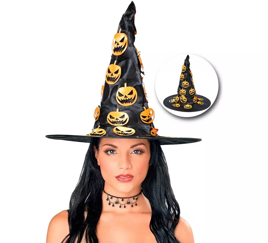 Translation missing: en.Sombrero de Bruja con Calabaza Colgante