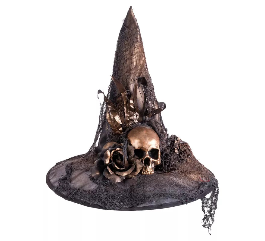 Translation missing: en.Sombrero de Bruja con Calaveras de 45x45x40 cm