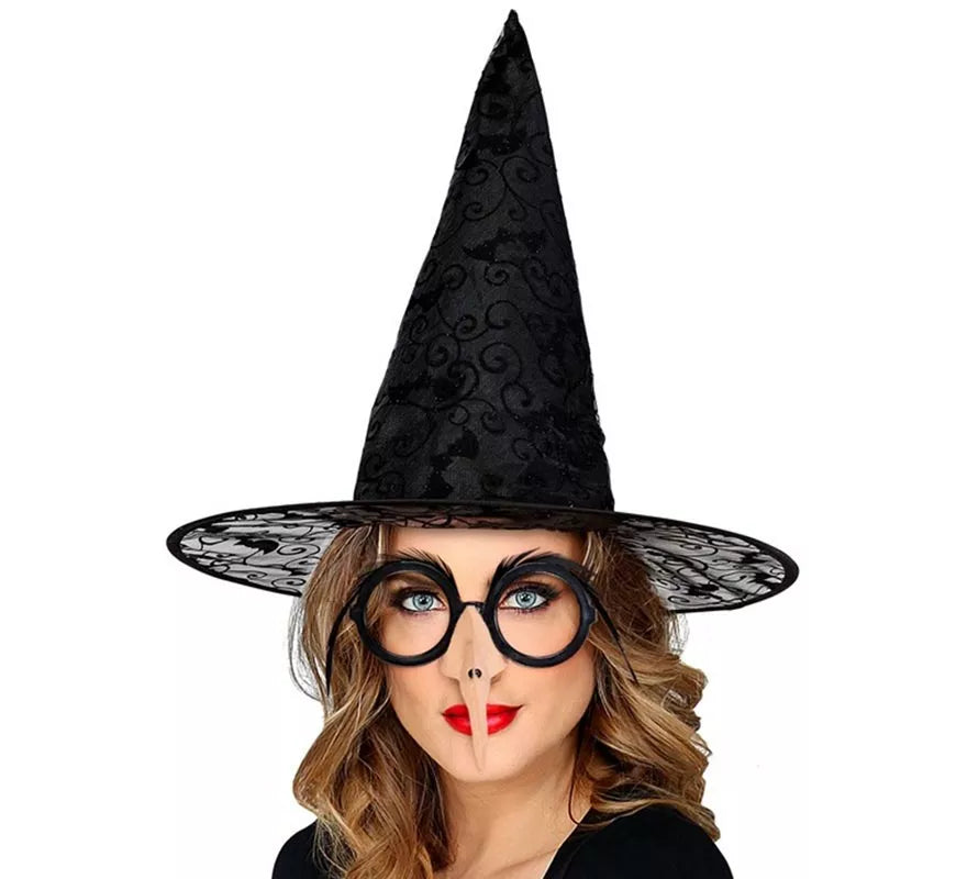 Sombrero de Bruja con Murciélagos